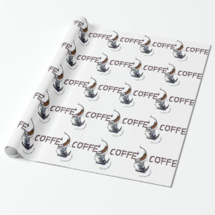 Papier Cadeau Coffee MagicEnjoy, 'première chose le matin', '