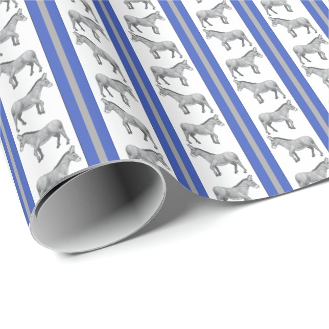 Papier Cadeau Colby College Mules  Wrapping Paper (Coin rond)