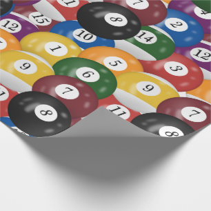 Papier Cadeau Collection Billiard Balls