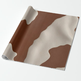 Papier Cadeau Collection élégante et luxueuse en cuir de vache f