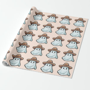 Papier Cadeau Collection Halloween Baby Boo Cowboy Ghost