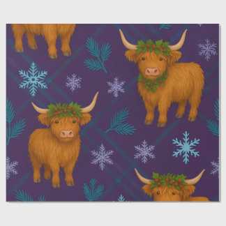 Papier Cadeau Collection Holly SnowFall Highland