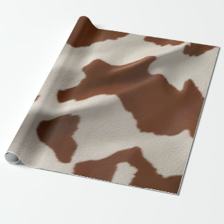 Papier Cadeau Collection Populaire de Cuir de Vache Faux Élégant