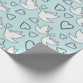 Papier Cadeau Colombes de mariage pour cadeaux de fête de fiança