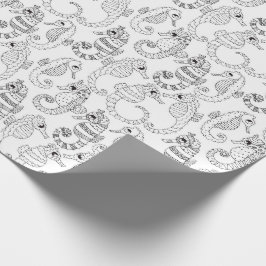 Papier Cadeau Colorez vos propres hippocampes