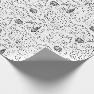 Papier Cadeau Colorez votre propre voisinage