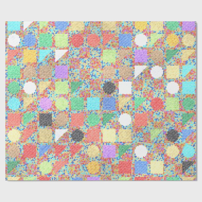 Papier Cadeau Colorful Acrylic Painting  (Plat)