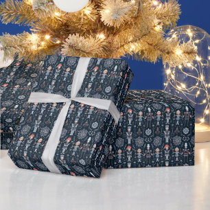 Papier Cadeau Columbine & Harlequin, Elegant Nutcracker Classic