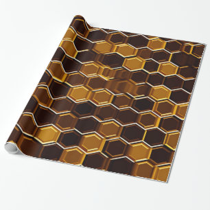 Papier Cadeau Combe de miel au chocolat