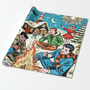 Papier Cadeau Comics rétros