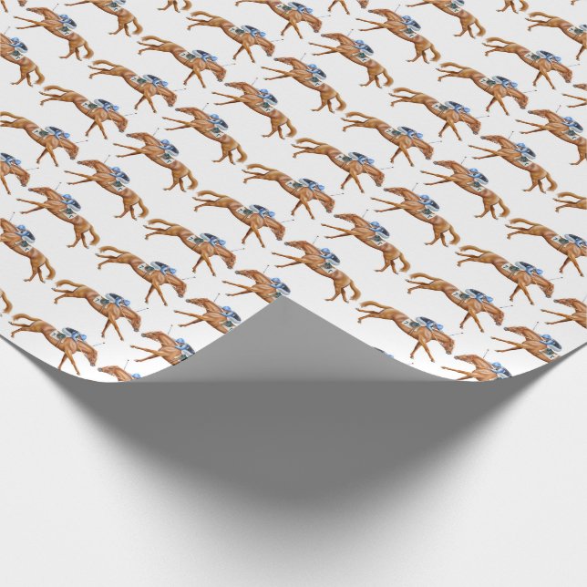 Papier Cadeau Comme le papier d'emballage de course de chevaux (Coin)