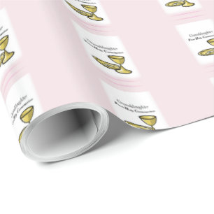 Papier Cadeau Communion Corps et Sang Petite-fille