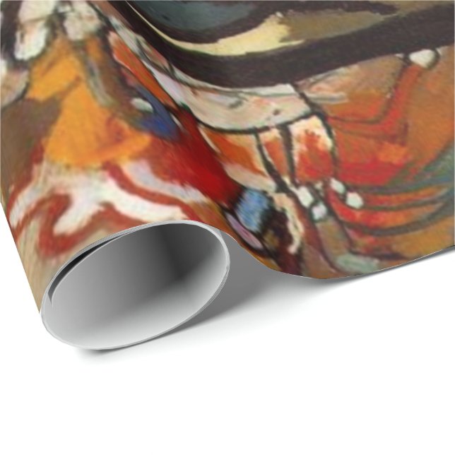 Papier Cadeau Composition Abstraite Kandinsky (Coin rond)