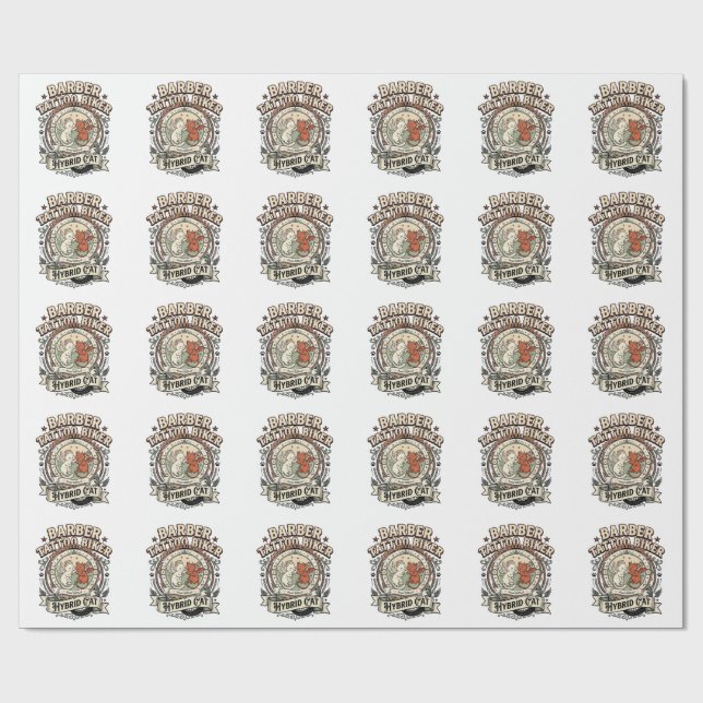 Papier Cadeau Comptable Saison Fiscale Chat Comptable Saison Fis (Plat)