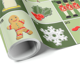 Papier Cadeau Compte à rebours de Noël