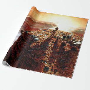 Papier Cadeau Concept artistique du premier voyage de la NASA su