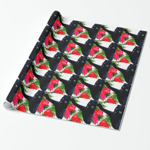 Papier Cadeau Concepteur Giftwrap de vacances de Noël de chat