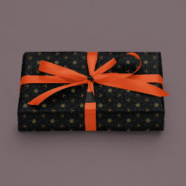 Papier Cadeau Conception abstraite noir