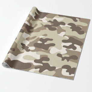 Papier Cadeau Conception Brown de Camo