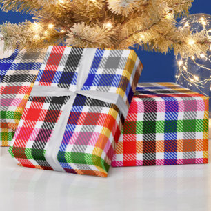 Papier Cadeau Conception de carreaux écossais à tartan en twill