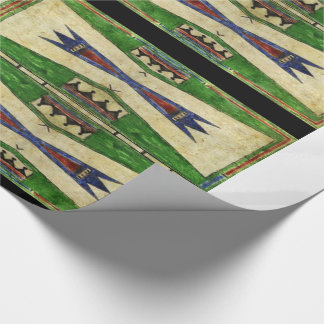 Papier Cadeau conception de Cheyenne Parfleche de 1880's