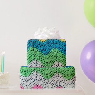 Papier Cadeau Conception de Crochet arc-en-ciel