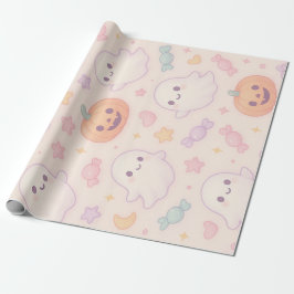 Papier Cadeau Conception de Halloween Citrouille Kawaii