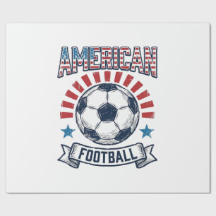Papier Cadeau Conception de maillot de football américain vintag