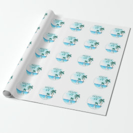 Papier Cadeau Conception de mariage sur la plage