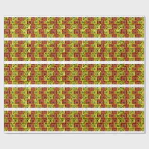 Papier Cadeau Conception de motif géométrique Bauhaus