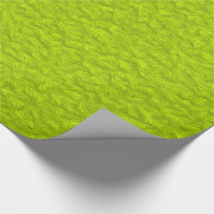 Papier Cadeau Conception de regard de fourrure de vert de chaux