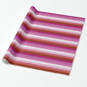 Papier Cadeau CONCEPTION DE STRIPES PRIDES LESBIENNES - PRIDE.pn
