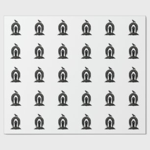 Papier Cadeau Conception de T-shirt silhouette de tombe de cimet
