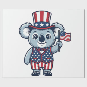Papier Cadeau Conception de t-shirt vintage vecteur koala patrio