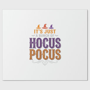 Papier Cadeau Conception de typographie Halloween Hocus Pocus vi