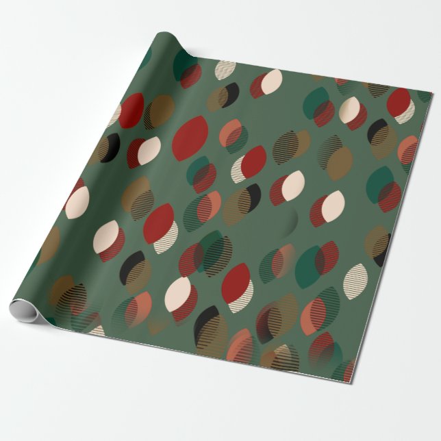 Papier Cadeau Conception des Jeux de Noël du Moyen-siècle (Déroulé)