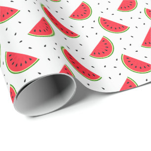 Papier Cadeau Conception des pastèques rouges