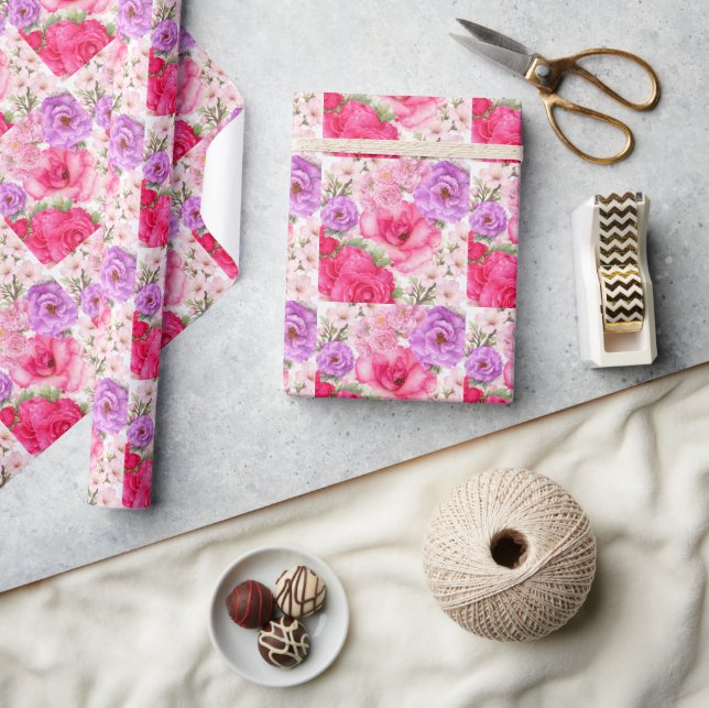 Papier Cadeau Conception Florale (Artisanat)