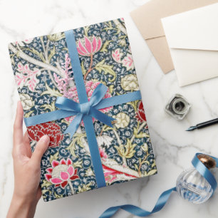 Papier Cadeau Conception florale de fleur vintage William Morris