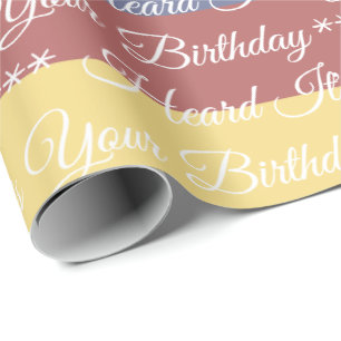 Papier Cadeau Conception large bande