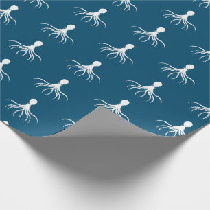 Papier Cadeau Conception Octopus en état de détresse - Papier à 