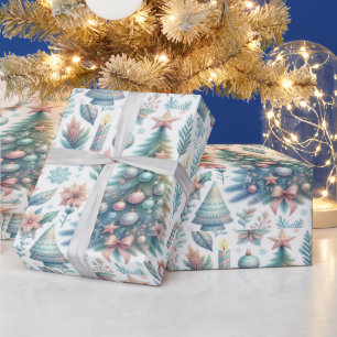 Papier Cadeau Conception papier d'emballage Festive Noël