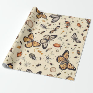 Papier Cadeau Conception papillon