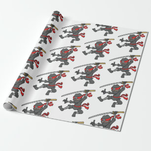Papier Cadeau Conception sautante personnalisable de Ninja