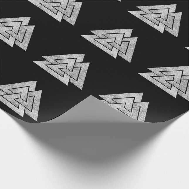 Papier Cadeau Conception viking Valknut (Coin)
