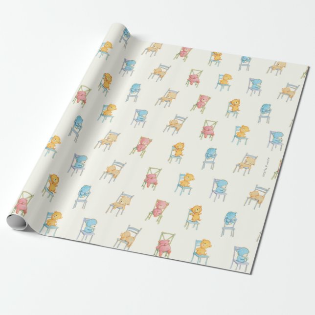 Papier Cadeau Concerne le motif de chaises (Déroulé)