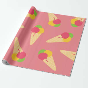 Papier Cadeau Cone de glace