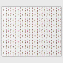 Cones et rubans en crème glacée Papier d'enveloppe