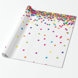 Papier Cadeau Confetti coloré
