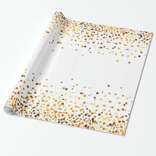 Papier Cadeau confettis d'aluminium de faux de parties